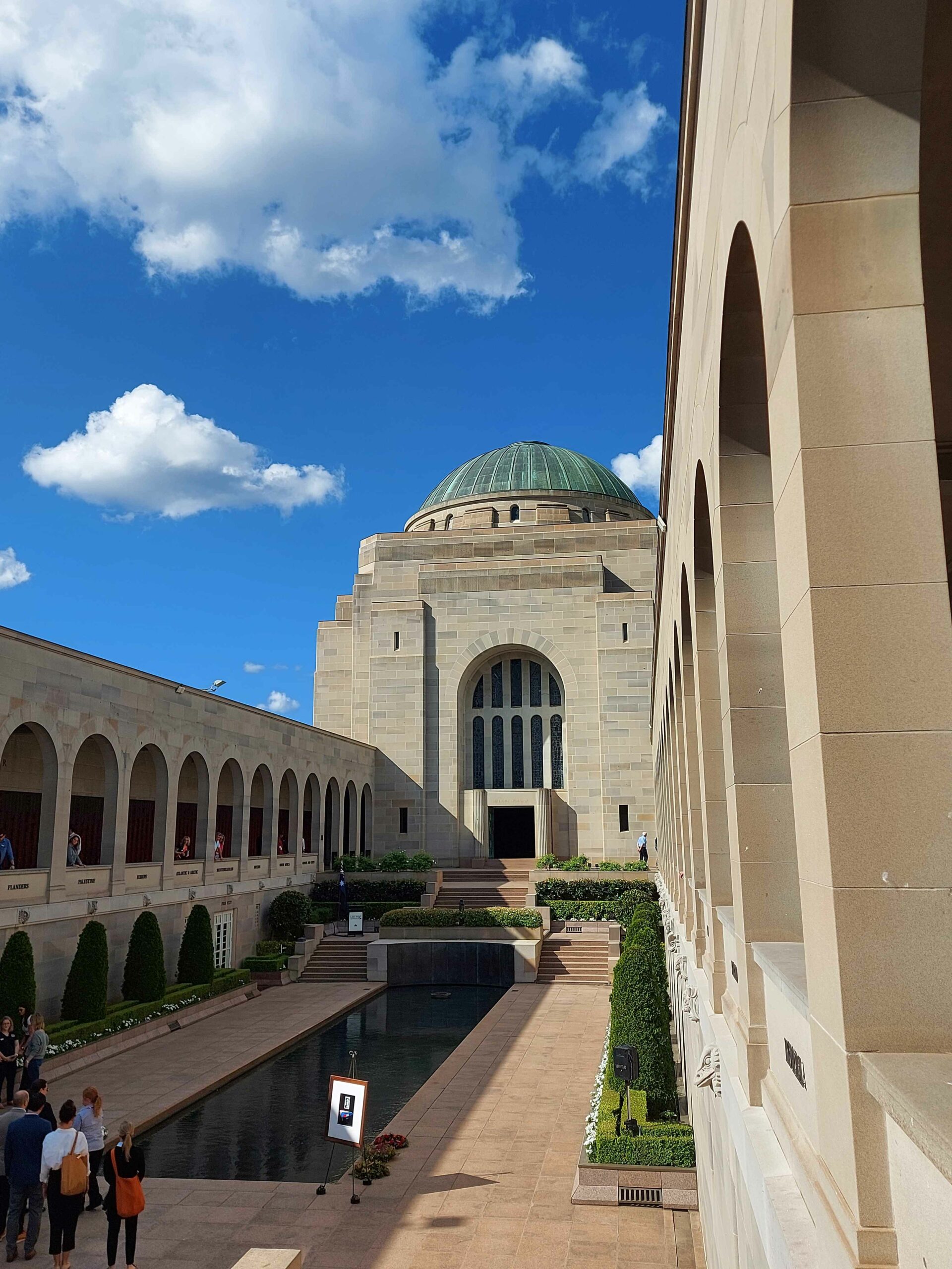 View on the main building